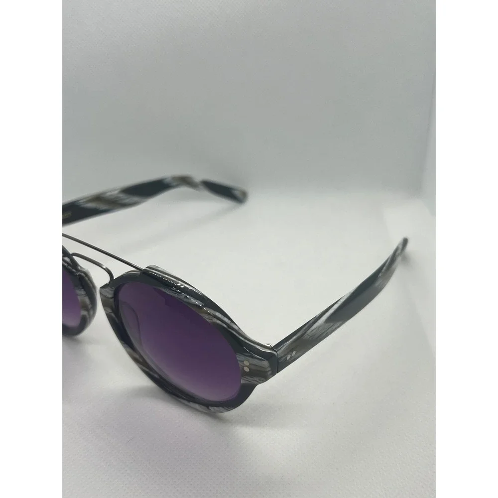 Eye Respect Brad Sunglasses Purple Lens‎ Round Frame Designer Eyewear